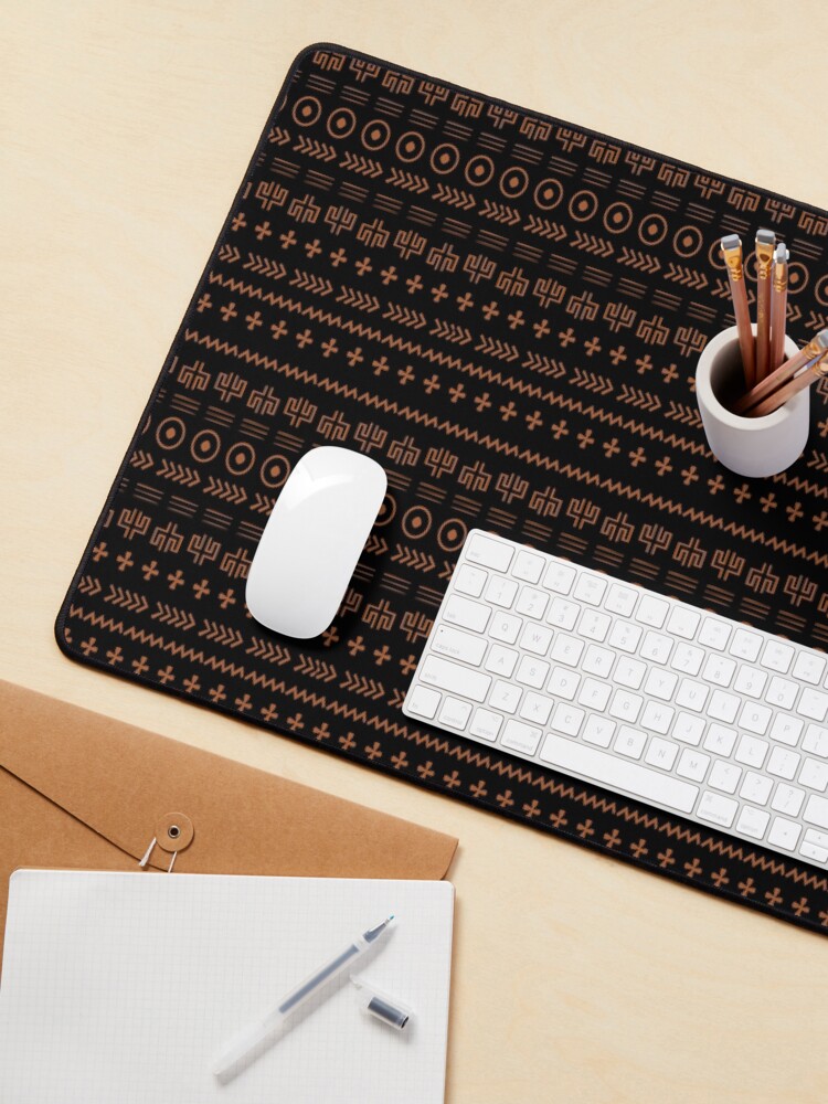 Thumbnail 3 of 5, Mouse Pad, Modern Boho Ethnic Mudcloth Pattern designed and sold by heartsake.