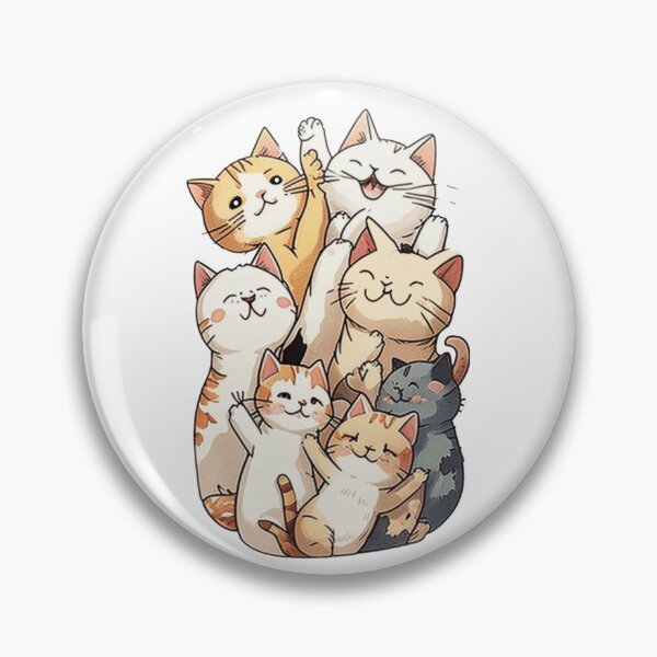 Item preview, cartoon cat group photo designed and sold by BuxomBabe21.