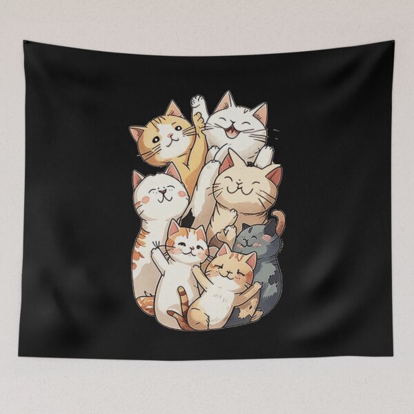 Item preview, cartoon cat group photo designed and sold by BuxomBabe21.