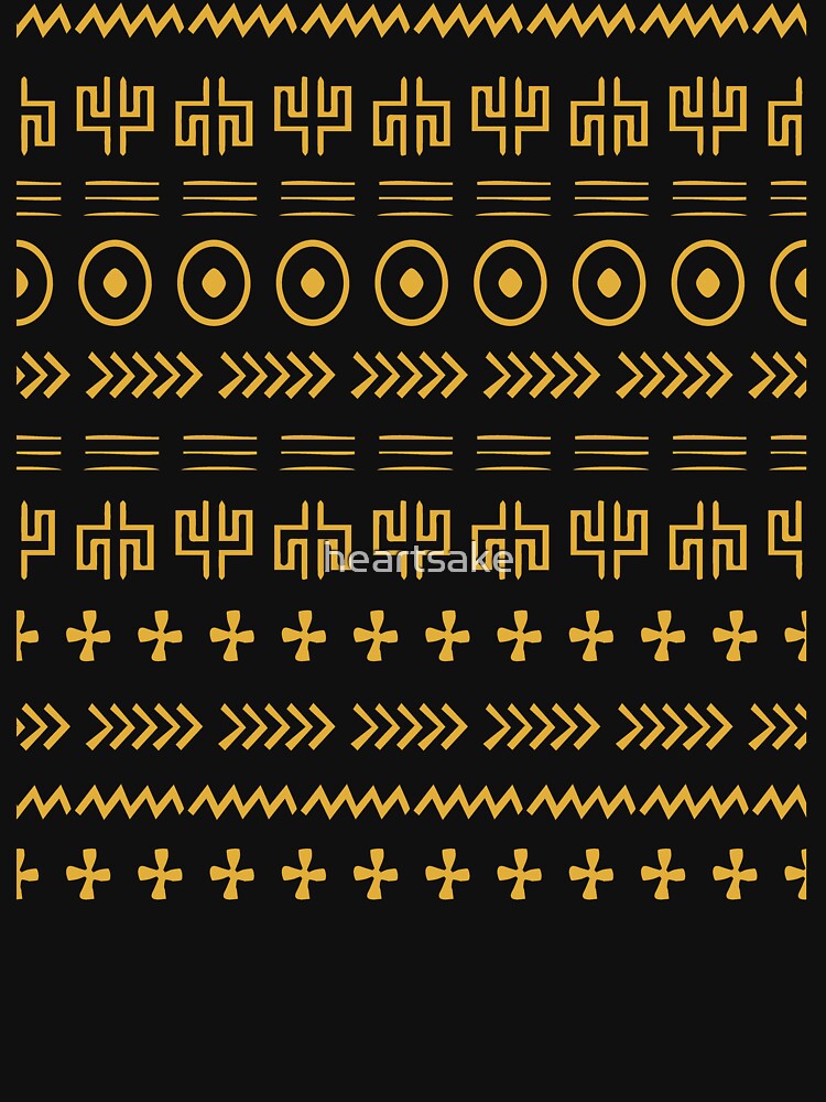 Thumbnail 7 of 7, Classic T-Shirt, Modern African Mudcloth Pattern designed and sold by heartsake.