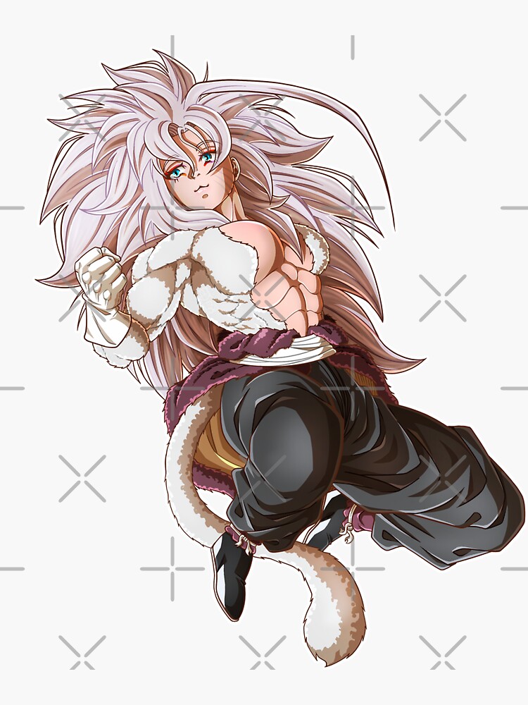 My OC Kala in her Ssj5 Form no Background | Sticker