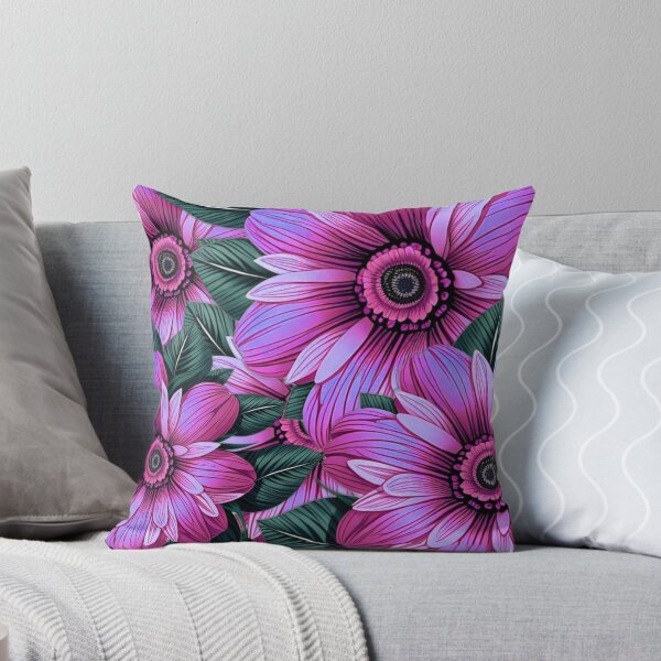 Item preview, Cute Neon Pink Hawaiian Hibiscus Flower Pattern designed and sold by IHeartArts.