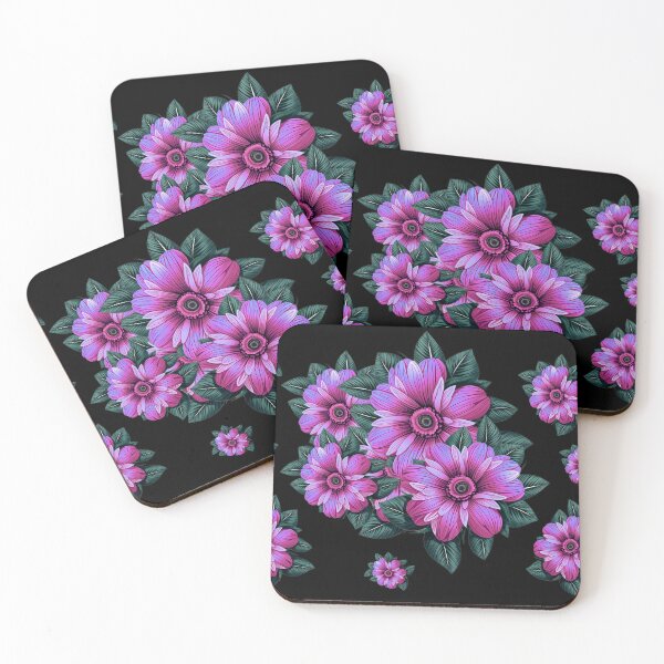 Item preview, Cute Neon Pink Hawaiian Hibiscus Flower Pattern designed and sold by IHeartArts.