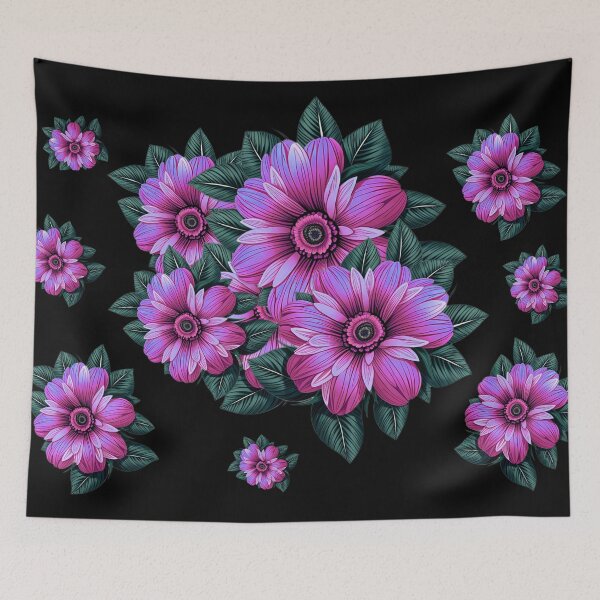 Item preview, Cute Neon Pink Hawaiian Hibiscus Flower Pattern designed and sold by IHeartArts.