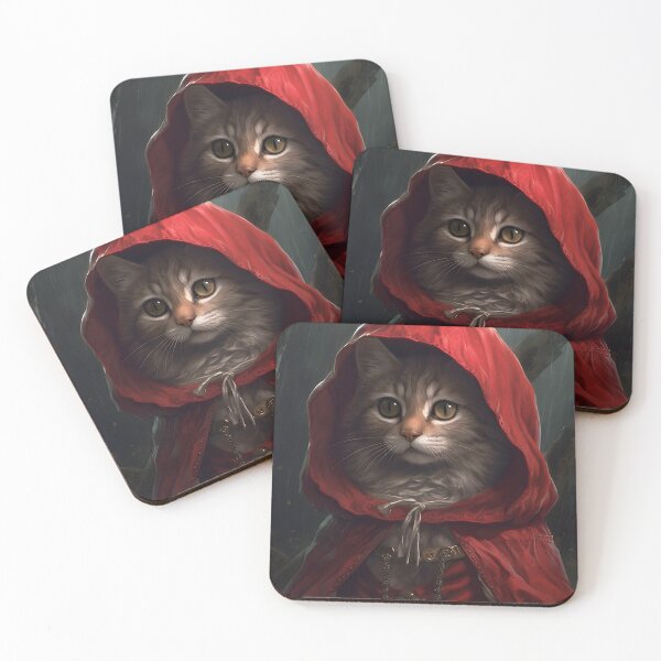 Item preview, Little Red Meowing Hood designed and sold by Justpurrs.