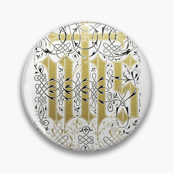 Item preview, Fancy Scrollwork Vintage IHS Christogram designed and sold by Pixelchicken.
