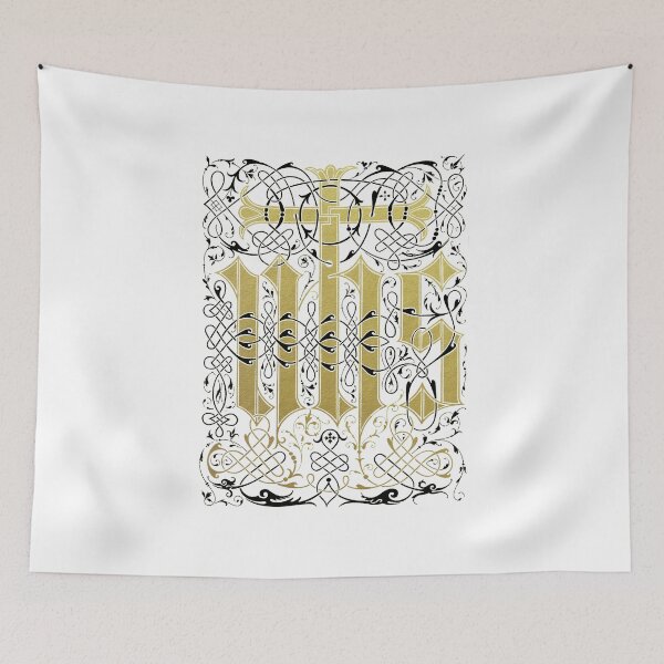 Item preview, Fancy Scrollwork Vintage IHS Christogram designed and sold by Pixelchicken.