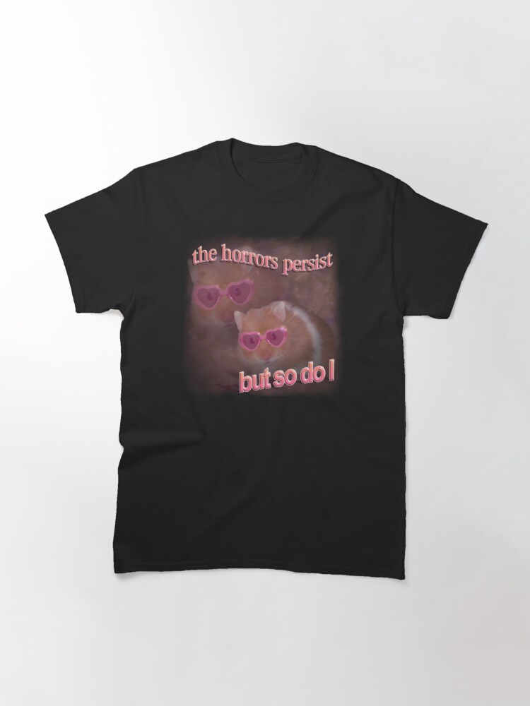 Thumbnail 3 von 7, Classic T-Shirt, Die Schrecken bleiben bestehen, aber auch ich hamstere Wortkunst designt und verkauft von snazzyseagull.