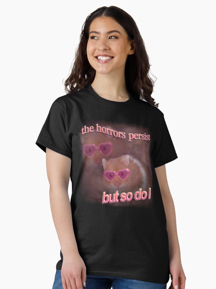 Thumbnail 2 von 7, Classic T-Shirt, Die Schrecken bleiben bestehen, aber auch ich hamstere Wortkunst designt und verkauft von snazzyseagull.