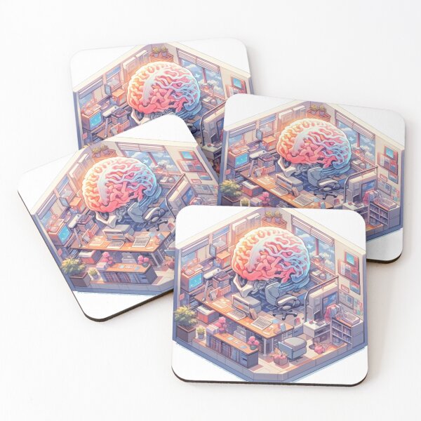 Item preview, Artistic image cutaway inside the brain designed and sold by Algaefield.