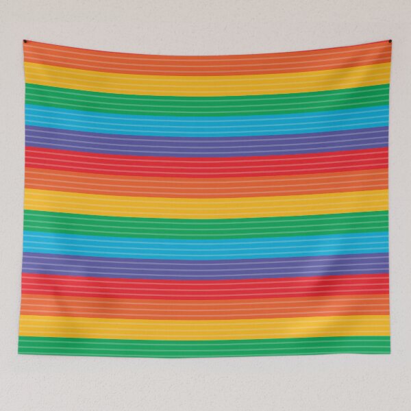 Item preview, Radiant Rainbow Stripes designed and sold by ColorZoo.