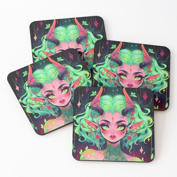 Item preview, Cute Fae Demon Anime Girl designed and sold by bubblegoth.