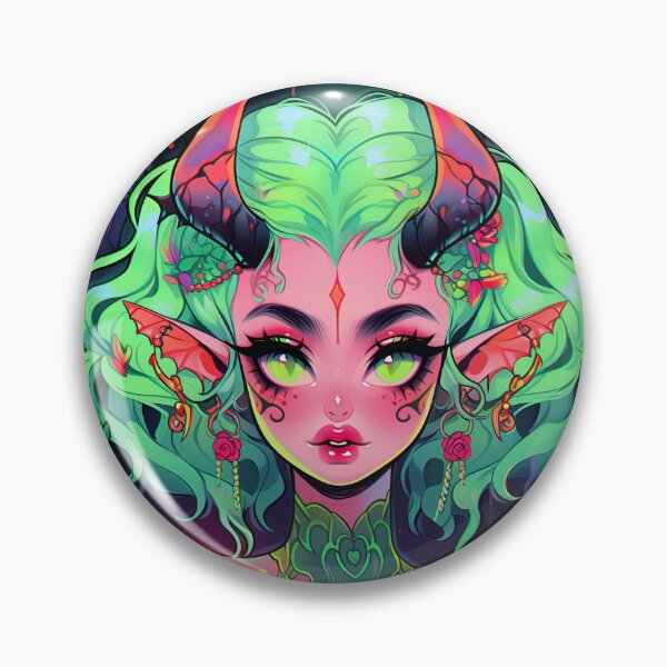 Item preview, Cute Fae Demon Anime Girl designed and sold by bubblegoth.
