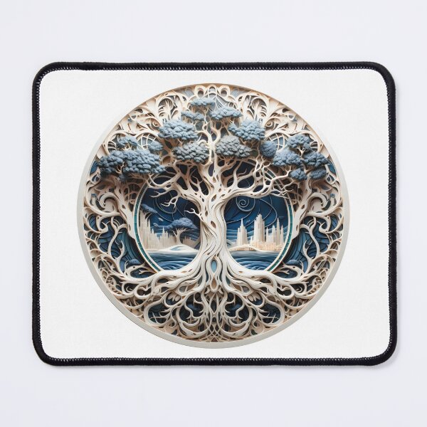 Item preview, Tree of Life Zentangle Art- Mandala Style - Get This Linocut designed and sold by AlanPhotoArt.