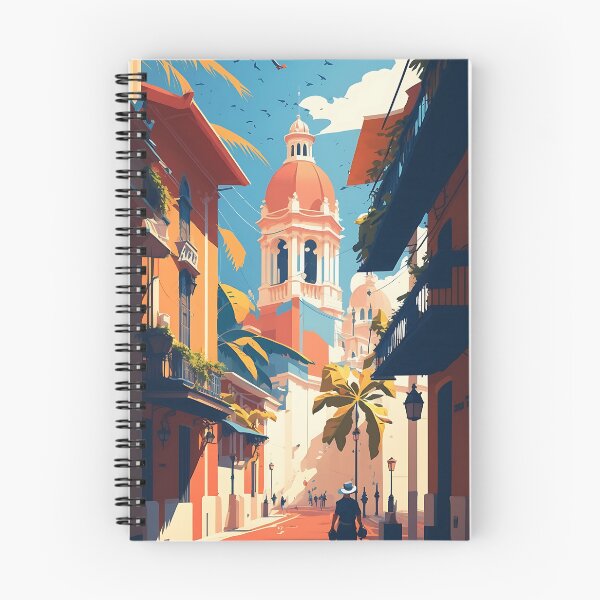 Item preview, Cartagena Colombia City Illustration | Colorful Colonial Cityscape designed and sold by samuelpinzon.