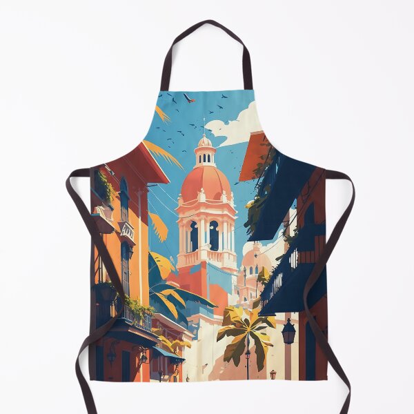 Item preview, Cartagena Colombia City Illustration | Colorful Colonial Cityscape designed and sold by samuelpinzon.