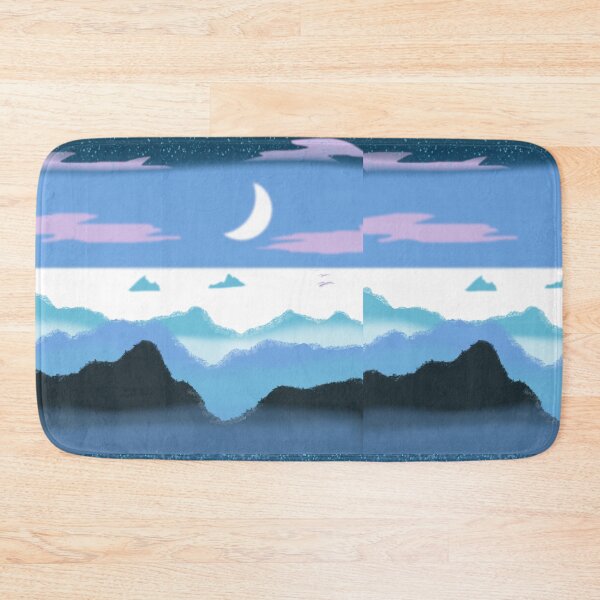 Item preview, Misty night mountains designed and sold by Calimon.