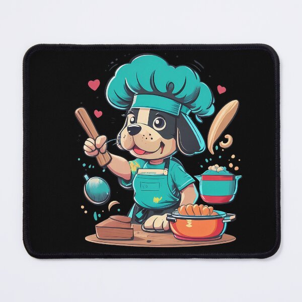 Item preview, Vintage Retro Dog Cooking designed and sold by DesignFusion2.