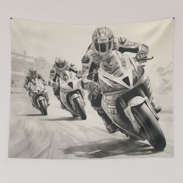 Item preview, A Superbike Race Sketch designed and sold by Sketch-Shack.