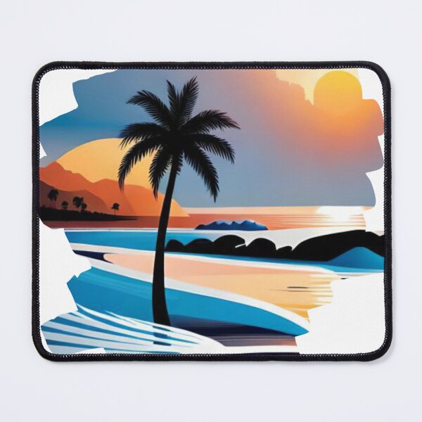 Item preview, tropical beach designed and sold by Pistacheartco.