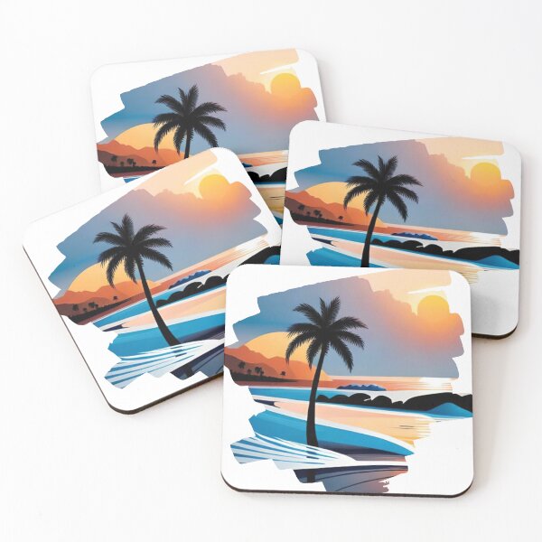 Item preview, tropical beach designed and sold by Pistacheartco.