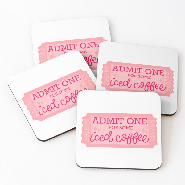Item preview, Admit One For Some Iced Coffee Ticket designed and sold by MaggieEDoodles.