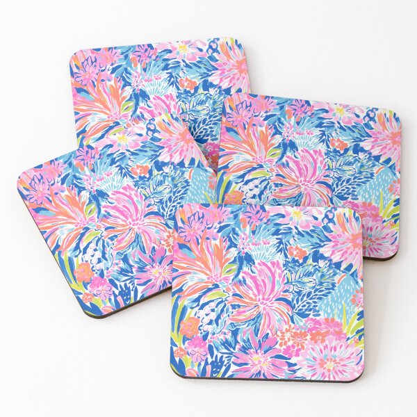 Item preview, Floral Pretty Pastel Pattern Pink Blue Orange designed and sold by NateCF.