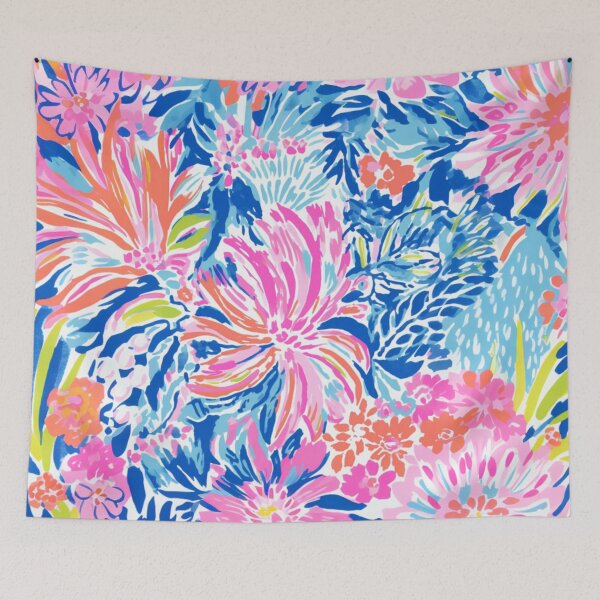 Item preview, Floral Pretty Pastel Pattern Pink Blue Orange designed and sold by NateCF.