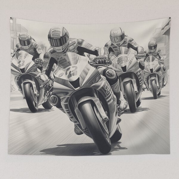 Item preview, A Superbike Race Sketch designed and sold by Sketch-Shack.