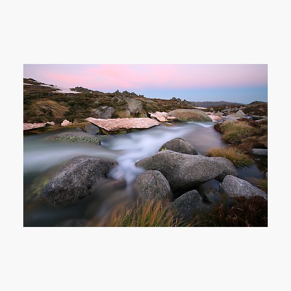 Mountain Stream, Mt Kosciusko, Australia Photographic Print