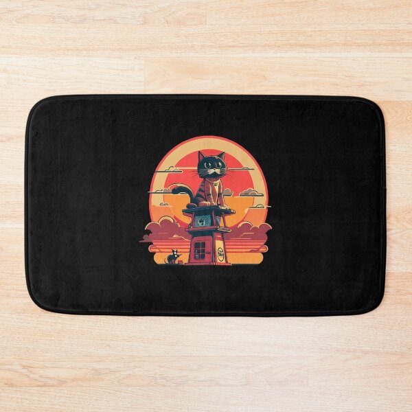 Item preview, Vintage Retro Cat On Tower designed and sold by DesignFusion2.