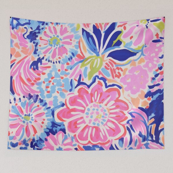 Item preview, Floral Pretty Pastel Pattern Pink Blue Orange designed and sold by NateCF.