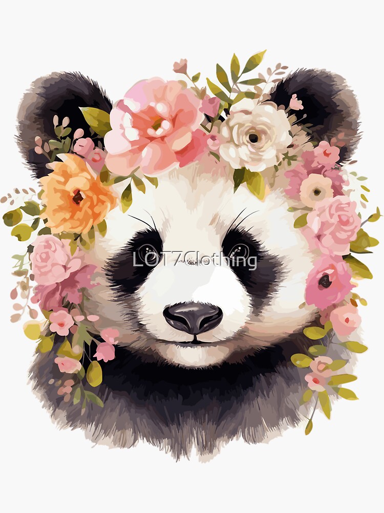 Sticker for Sale avec l'œuvre « Ours panda kawaii mignon avec des