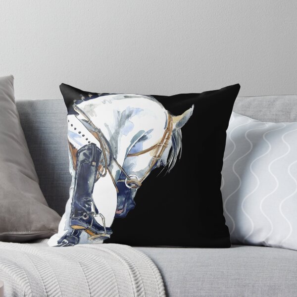 Item preview, Dressage sport horse with rider. Watercolor horse illustration.  designed and sold by Fayankova Alena.