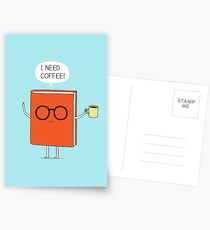 I need coffee! Postcards