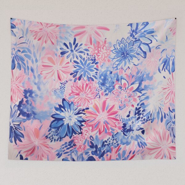 Item preview, Cherry Blossom Blue Lotus Pretty Pattern designed and sold by NateCF.