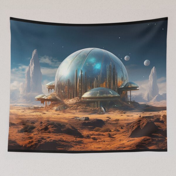 Item preview, Domed Space City designed and sold by Mythic Legends Digital.