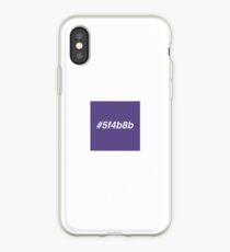 #5f4b8b- Ultra Violet- Pantone Color of the Year iPhone Case