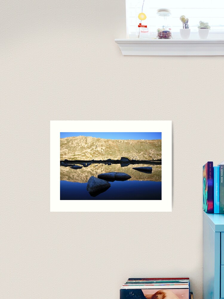 Thumbnail 1 of 3, Art Print, Early morning refections of Mt Kosciusko summit, Australia designed and sold by Michael Boniwell.