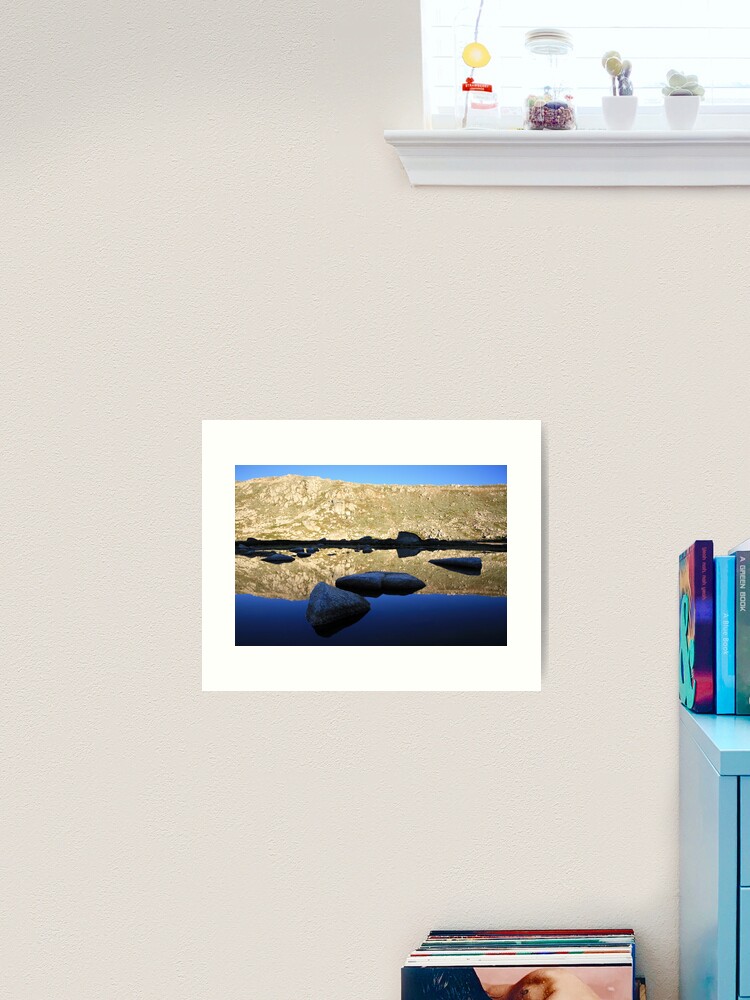 Thumbnail 1 of 3, Art Print, Early morning refections of Mt Kosciusko summit, Australia designed and sold by Michael Boniwell.