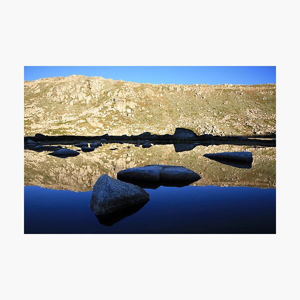 Early morning refections of Mt Kosciusko summit, Australia Photographic Print