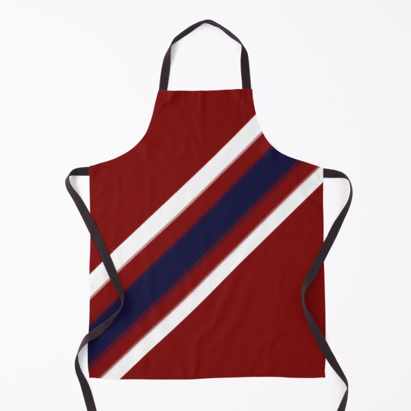 Item preview, Hand-Drawn Navy & White Retro Diagonal Stripe Pattern On Red designed and sold by BlueMoonBarn.