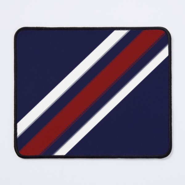 Item preview, Hand-Drawn Retro Red & White Diagonal Stripes On Navy  designed and sold by BlueMoonBarn.