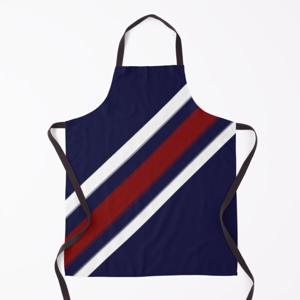 Item preview, Hand-Drawn Retro Red & White Diagonal Stripes On Navy  designed and sold by BlueMoonBarn.