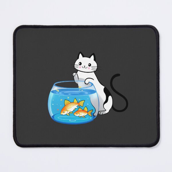 Item preview, Cat fishing for goldfish  designed and sold by PiggyWonka.