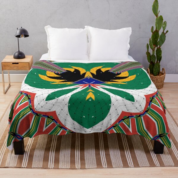 Item preview, Attractive original abstract geometric artwork, inspired by the South African flag in a vintage style. designed and sold by Ralek.