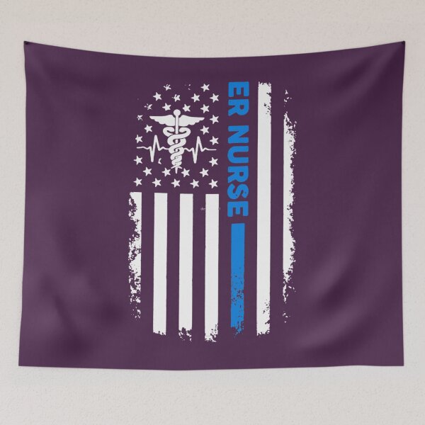 Item preview, ER Nurse Flag   	 designed and sold by sebgbycwa33.