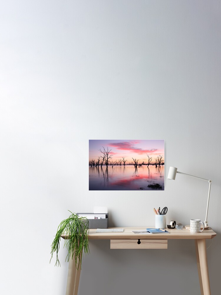 Thumbnail 1 of 3, Poster, Lake Victoria Dawn, Australia designed and sold by Michael Boniwell.