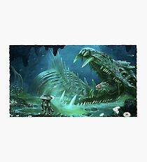Ghost Fossil Subnautica Photographic Print