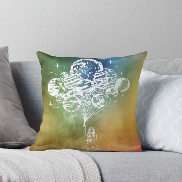 Item preview, Celestial Aesthetic Planet Balloons in Watercolor Space designed and sold by Trish Dish.